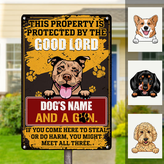 Personalized Dog Funny Metal Sign JL231 87O36