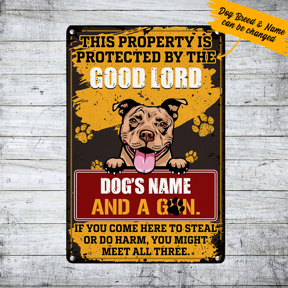 Personalized Dog Funny Metal Sign JL231 87O36