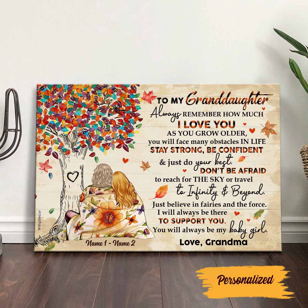 Personalized Grandma Granddaughter Mom Daughter Fall Halloween Poster AG126 95O58