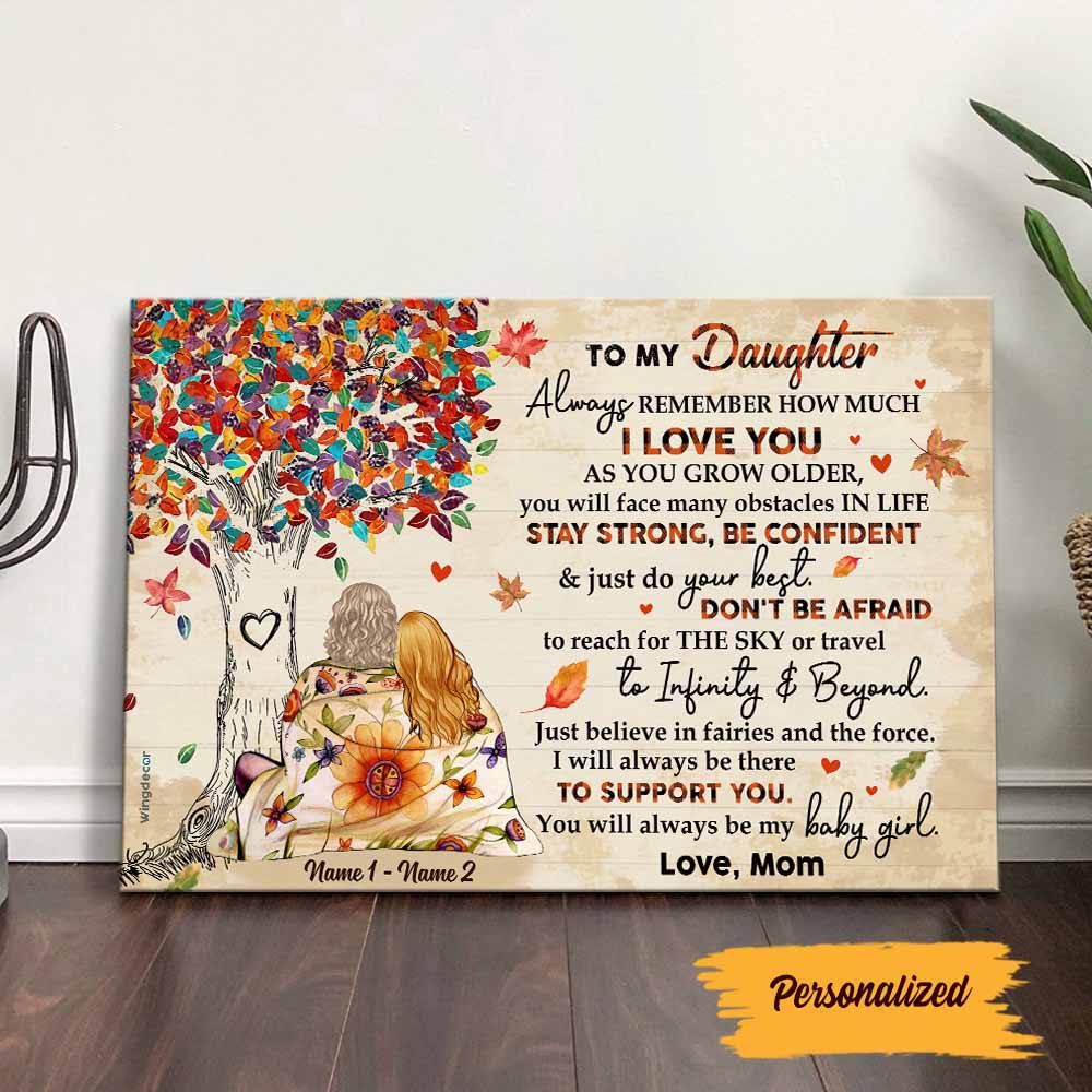 Personalized Grandma Granddaughter Mom Daughter Fall Halloween Poster AG126 95O58